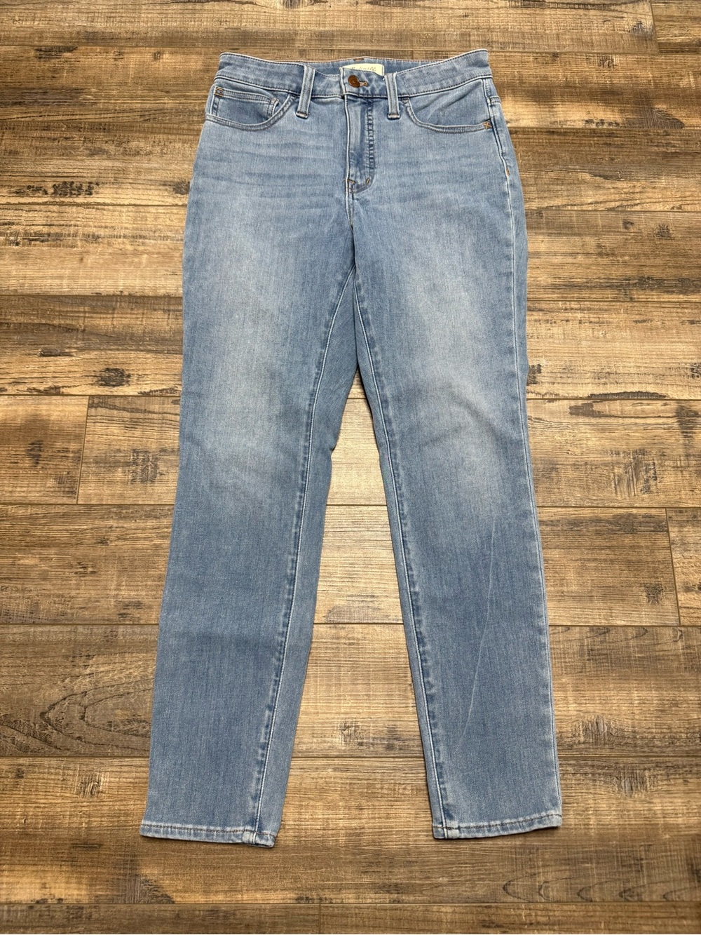 Madewell Light Wash Straight Leg Jeans Curvy Roadtripper Jegging Denim Jeans 26